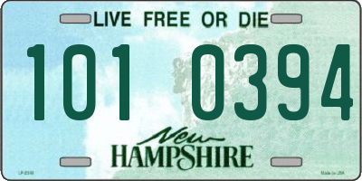 NH license plate 1010394