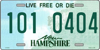 NH license plate 1010404