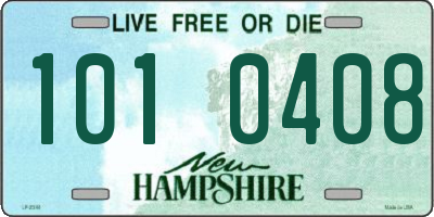 NH license plate 1010408