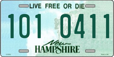 NH license plate 1010411