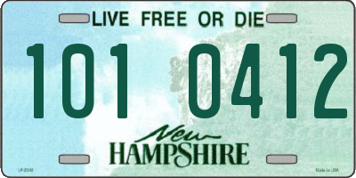 NH license plate 1010412