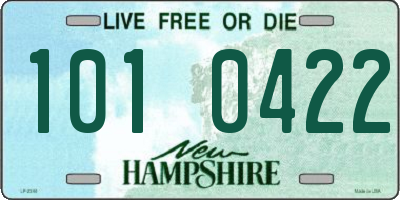 NH license plate 1010422