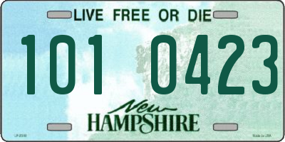 NH license plate 1010423
