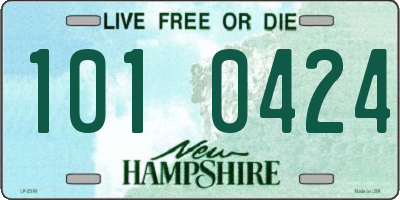 NH license plate 1010424