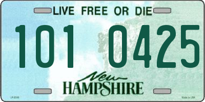 NH license plate 1010425