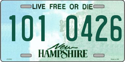 NH license plate 1010426