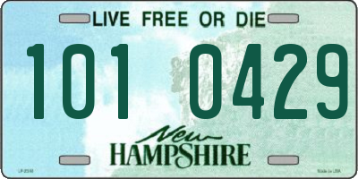 NH license plate 1010429