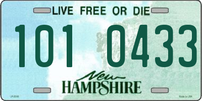NH license plate 1010433
