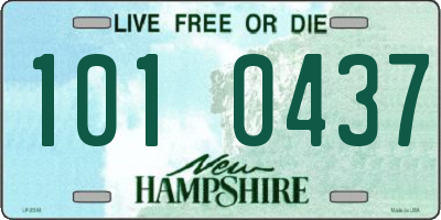 NH license plate 1010437