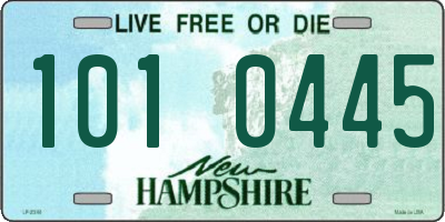 NH license plate 1010445