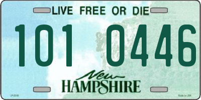 NH license plate 1010446