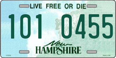 NH license plate 1010455