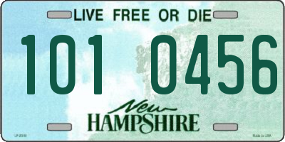 NH license plate 1010456