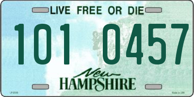 NH license plate 1010457