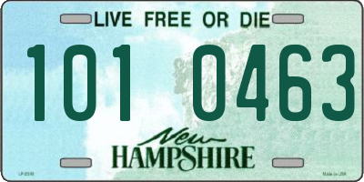 NH license plate 1010463