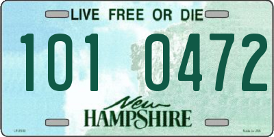 NH license plate 1010472