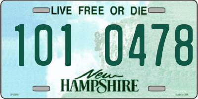 NH license plate 1010478