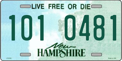 NH license plate 1010481