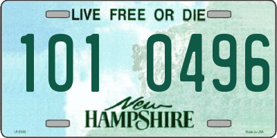 NH license plate 1010496