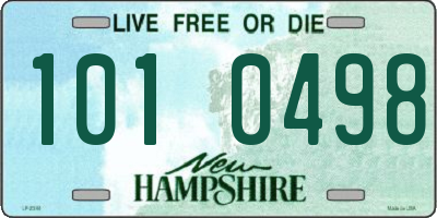 NH license plate 1010498