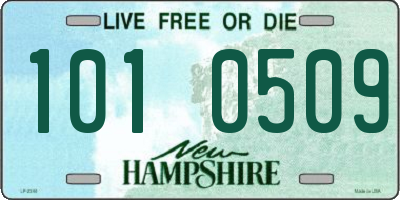 NH license plate 1010509