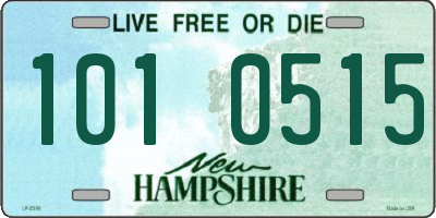 NH license plate 1010515