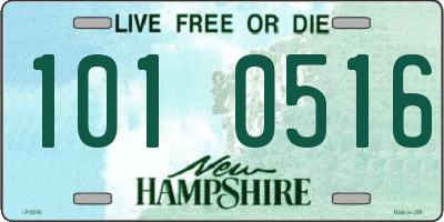NH license plate 1010516