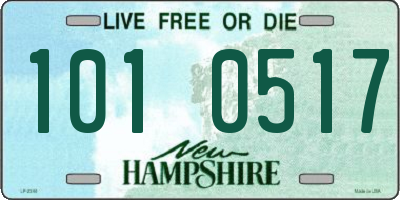 NH license plate 1010517