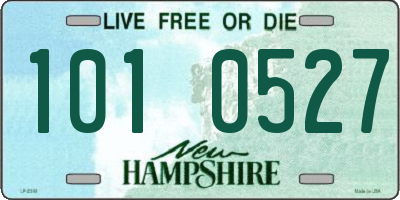 NH license plate 1010527