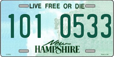 NH license plate 1010533