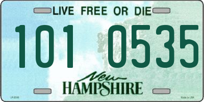 NH license plate 1010535