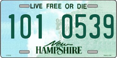 NH license plate 1010539