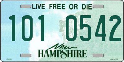 NH license plate 1010542