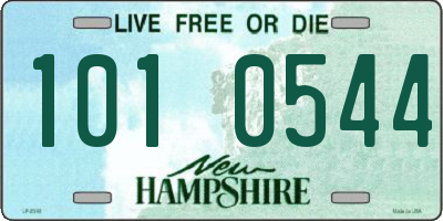 NH license plate 1010544