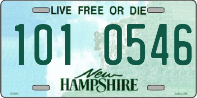 NH license plate 1010546