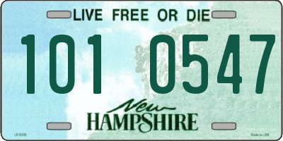 NH license plate 1010547