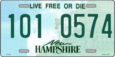 NH license plate 1010574