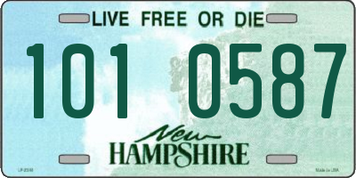 NH license plate 1010587