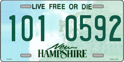 NH license plate 1010592