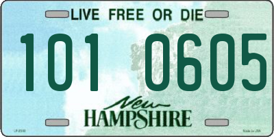 NH license plate 1010605