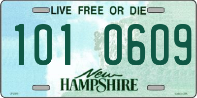 NH license plate 1010609