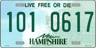 NH license plate 1010617