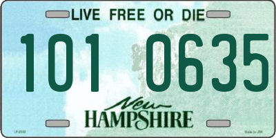 NH license plate 1010635