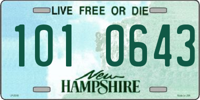 NH license plate 1010643