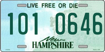 NH license plate 1010646