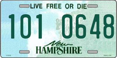 NH license plate 1010648