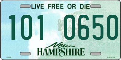 NH license plate 1010650