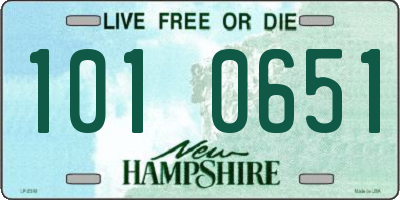 NH license plate 1010651