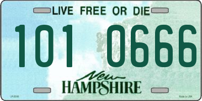 NH license plate 1010666