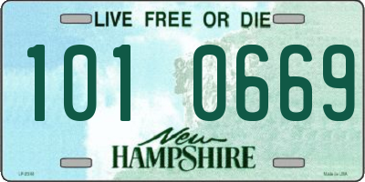 NH license plate 1010669